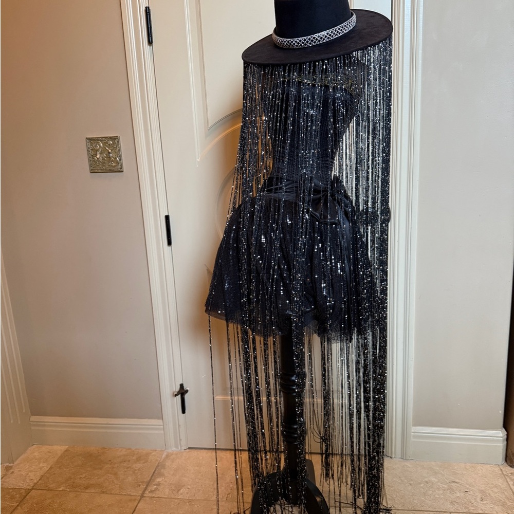 Black Fringe Beyoncé style hat